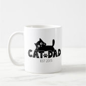 Gepersonaliseerd Vaderdag cadeau voor kattenliefhe Koffiemok (Links)