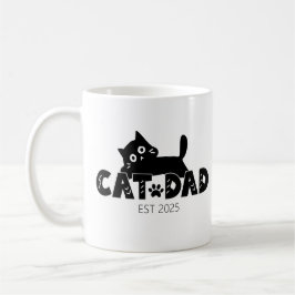 Gepersonaliseerd Vaderdag cadeau voor kattenliefhe Koffiemok