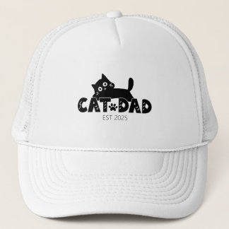 Gepersonaliseerd Vaderdag cadeau voor kattenliefhe Trucker Pet