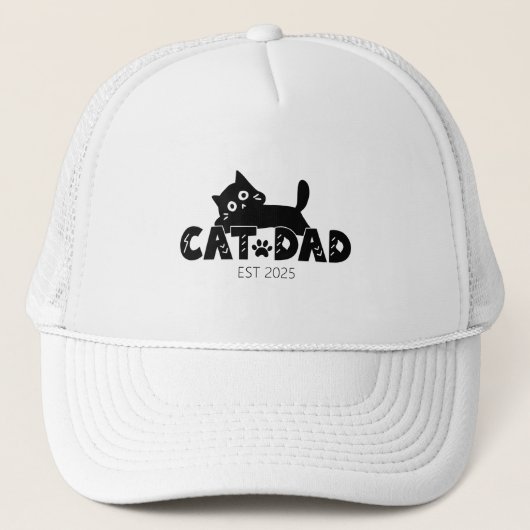 Gepersonaliseerd Vaderdag cadeau voor kattenliefhe Trucker Pet (Voorkant)