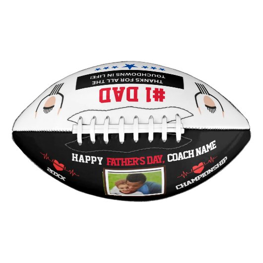 Gepersonaliseerd Vaderdag-Football American Football (Voorkant)