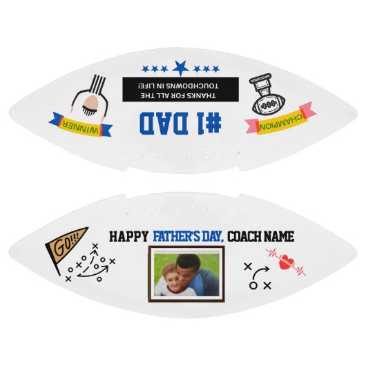 Gepersonaliseerd Vaderdag-Football American Football (Panelen)