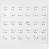 Gepersonaliseerd Vaderdag inpakpapier (Vlak)