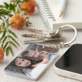 Gepersonaliseerd Vaderdag Sleutelhanger (Voorkant Rechts)