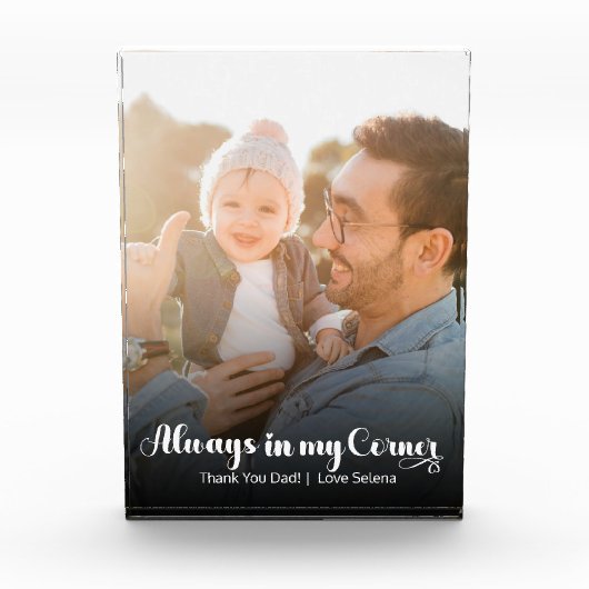Gepersonaliseerd vaderfotoblok fotoblokken (Voorkant)