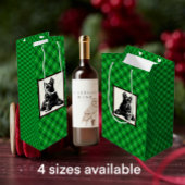 Gepersonaliseerd Vakantie Schotse Terriër Plaid Medium Cadeauzakje