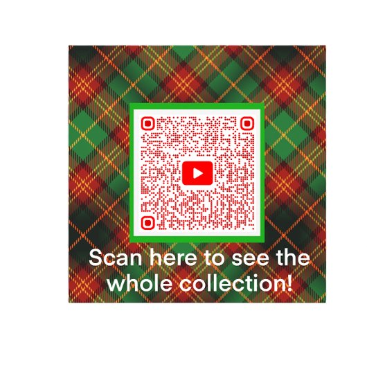 Gepersonaliseerd Vakantie Schotse Terriër Plaid Medium Cadeauzakje