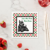 Gepersonaliseerd vakantie Schotse Terriër Servet (Insitu)