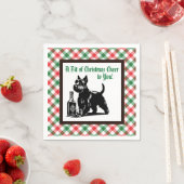 Gepersonaliseerd vakantie Schotse Terriër Servet (Insitu)