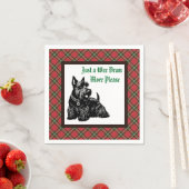 Gepersonaliseerd vakantie Schotse Terriër Servet (Insitu)