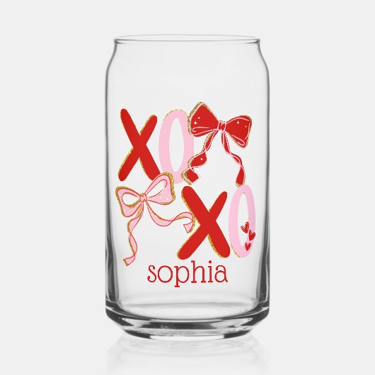 gepersonaliseerd Valentijnsgeschenk - Valentijn Blikvorm Glas (Voorkant)