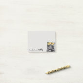 Gepersonaliseerd van bureau van Tiger Sunflower Cr Post-it® Notes (Op bureau)