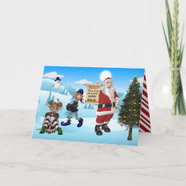 Gepersonaliseerd van de Noordpool Kerstmis Feestdagen Kaart