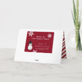 Gepersonaliseerd van de Workshop van de Kerstman Feestdagen Kaart (Achterkant)