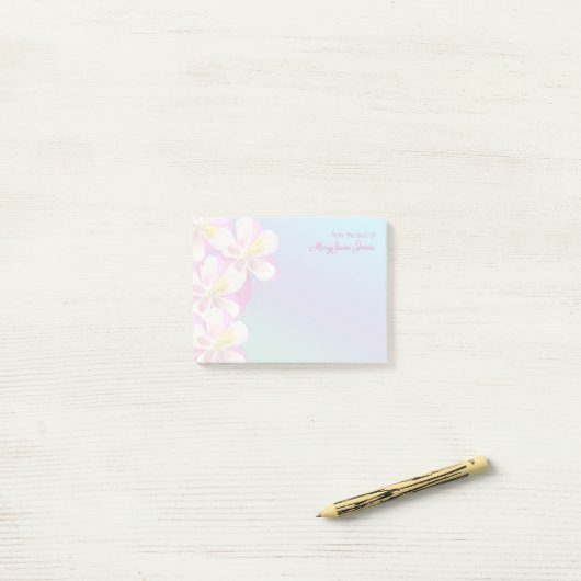 Gepersonaliseerd van het bureau van de Kolomventil Post-it® Notes (Op bureau)