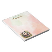 Gepersonaliseerd van het bureau van Waterverf Poss Notitieblok (Schuin)