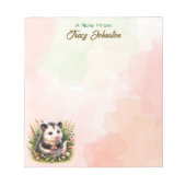 Gepersonaliseerd van het bureau van Waterverf Poss Notitieblok (Voorkant)