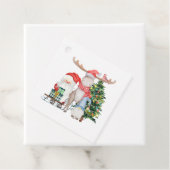 Gepersonaliseerd van Santa Schattigee Kinder Kerst Bedankjes Labels (In situ)