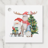 Gepersonaliseerd van Santa Schattigee Kinder Kerst Bedankjes Labels (Voorkant)