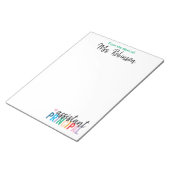 Gepersonaliseerd vanaf het bureau van de assistent notitieblok (Schuin)