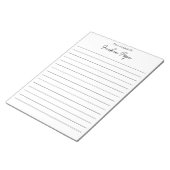 Gepersonaliseerd vanaf het bureau van het 1e Jubil Notitieblok (Schuin)