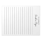 Gepersonaliseerd vanaf het bureau van het 1e Jubil Notitieblok (Voorkant)