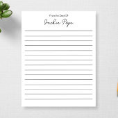 Gepersonaliseerd vanaf het bureau van het 1e Jubil Notitieblok