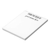 Gepersonaliseerd vanaf het bureau van het Notitieb Notitieblok (Linkerzijde)