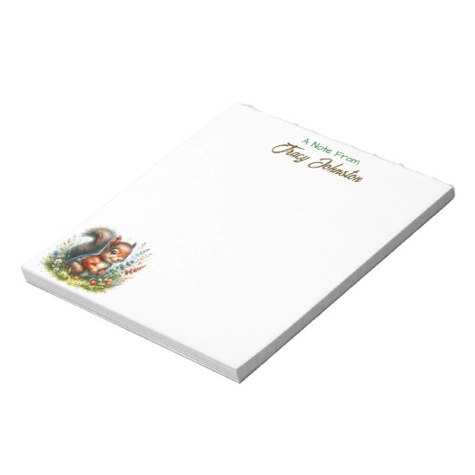 Gepersonaliseerd vanaf het bureau van Waterverf Ee Notitieblok (Linkerzijde)