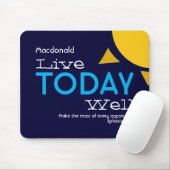 Gepersonaliseerd | VANDAAG GOED LEVEN | MOTIVATIE Muismat (Met muis)