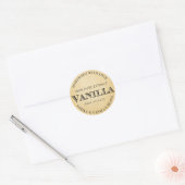 Gepersonaliseerd Vanille-extract VE005_01 Ronde Sticker (Envelop)
