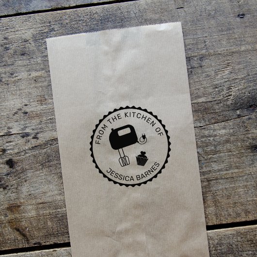 Gepersonaliseerd vanuit de keuken rubberstempel