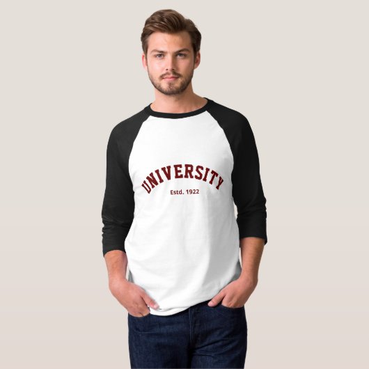 Gepersonaliseerd Varsity Shirt (Voorkant volledig)