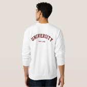 Gepersonaliseerd Varsity Shirt (Achterkant volledig)