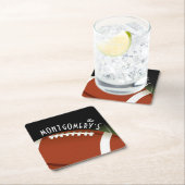 Gepersonaliseerd veld football kartonnen onderzetters (Insitu)