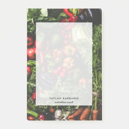 Gepersonaliseerd veld groenten, vers post-it® notes (Voorkant)