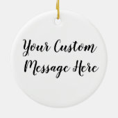 Gepersonaliseerd vergeet nooit het verschil dat je keramisch ornament (Achterkant)