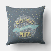 Gepersonaliseerd Vergeet Pluto Polar-Beer nooit Kussen (Achterkant)