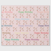 Gepersonaliseerd Verjaardag inpakpapier - Aangepas (Vlak)