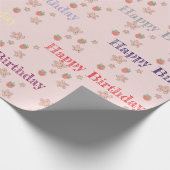 Gepersonaliseerd Verjaardag inpakpapier - Aangepas (Hoek)