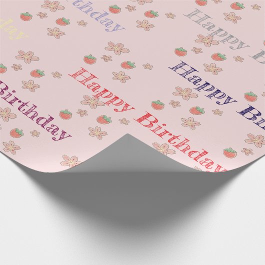 Gepersonaliseerd Verjaardag inpakpapier - Aangepas (Hoek)