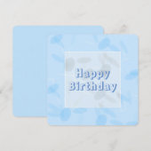 Gepersonaliseerd Verjaardag Korenbloem Blauwe Conf (Voorkant / Achterkant)