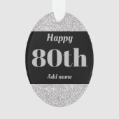  gepersonaliseerd verjaardagscadeau 80th ornament (voorkant)