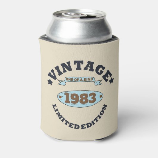 Gepersonaliseerd verjaardagscadeau blikjeskoeler (Blikje Achterkant)