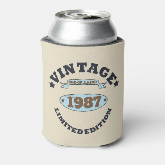 Gepersonaliseerd  verjaardagscadeau blikjeskoeler (Blikje Achterkant)