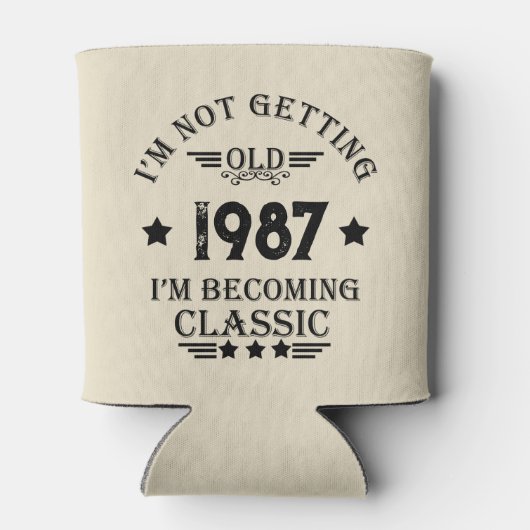 Gepersonaliseerd verjaardagscadeau blikjeskoeler (Achterkant)