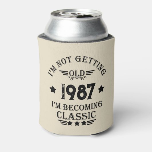 Gepersonaliseerd  verjaardagscadeau blikjeskoeler (Blikje Achterkant)