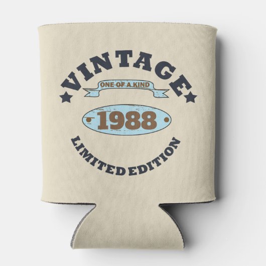 Gepersonaliseerd  verjaardagscadeau blikjeskoeler (Achterkant)