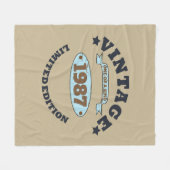 Gepersonaliseerd  verjaardagscadeau fleece deken (Voorkant (Horizontaal))