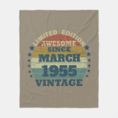 Gepersonaliseerd  verjaardagscadeau fleece deken (Voorkant)